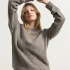 Alfredo Grey Unisex-Pullover aus recyceltem Kaschmir