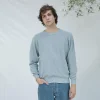Baumwollpullover Gino Mittelmeerblau