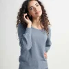 Baumwollpullover Grazia Atlantikblau