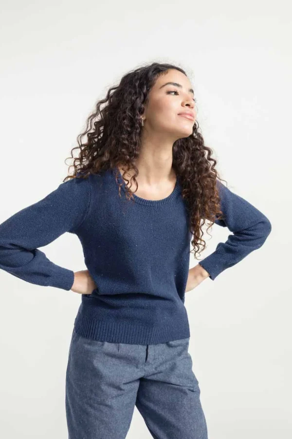 Baumwollpullover Grazia Baltic Blue