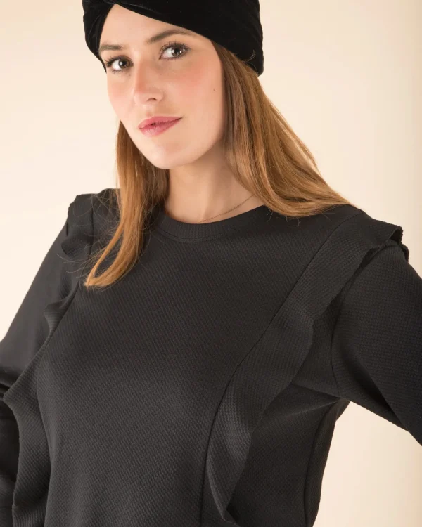 Baumwolltop Hélène schwarz