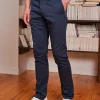 Bio-Baumwolle Chinohose Arthur Marineblau