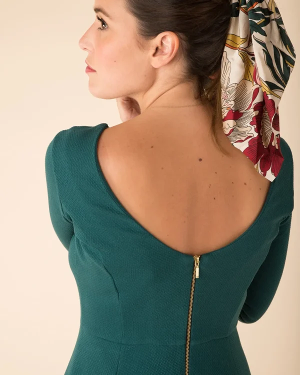 Bio-Baumwolle Kleid Emma Emeraude