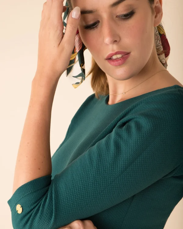 Bio-Baumwolle Kleid Emma Emeraude