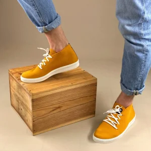 Blizzard Senffarbene High-Top-Sneaker