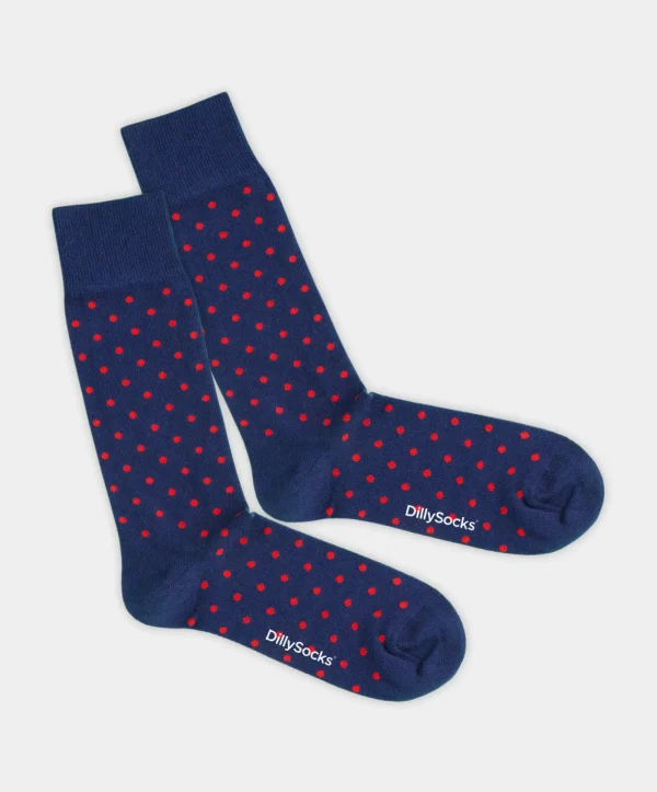 Bunte Socken aus Bio-Baumwolle – Tiny Blood Dots