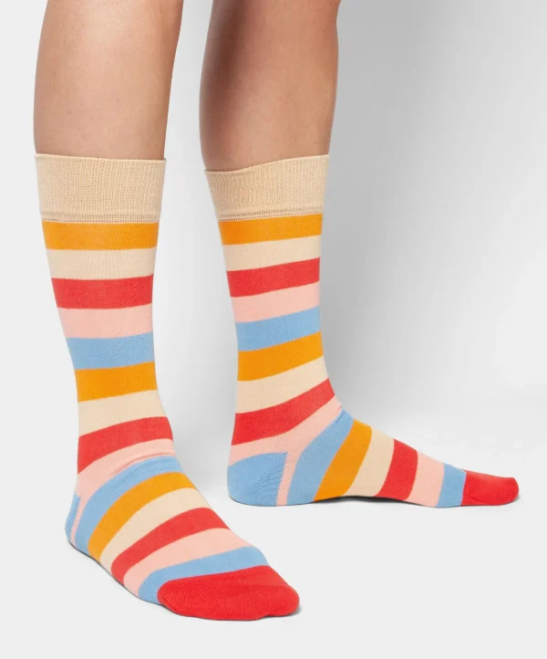 Bunte Socken aus Bio-Baumwolle – Pastel Stripes