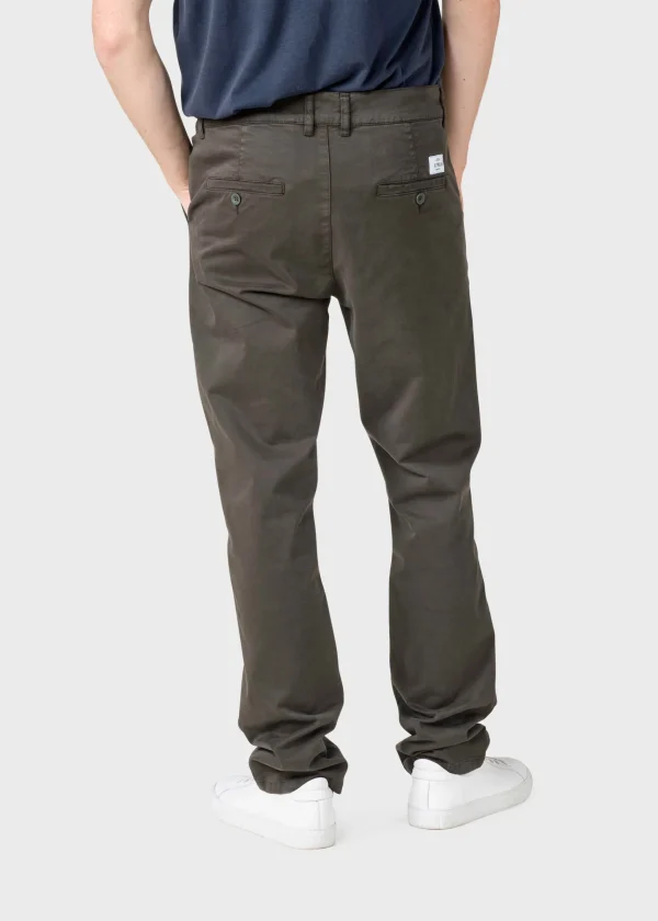 Chino Bio-Baumwolle Chino Allan Twill Olive