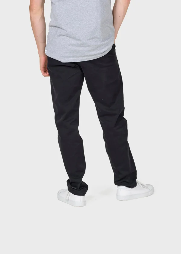 Chino Bio-Baumwolle Chino Allan Twill Schwarz