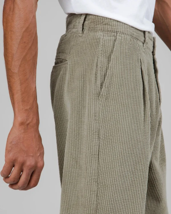 Cord-Chinohose Grün