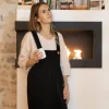 Cordsamtkleid Scarlett Schwarz