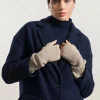 Damen Armstulpen aus recyceltem Kaschmir Tamara Beige