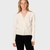 Damen Cardigan aus Merinowolle Wilma Ekru