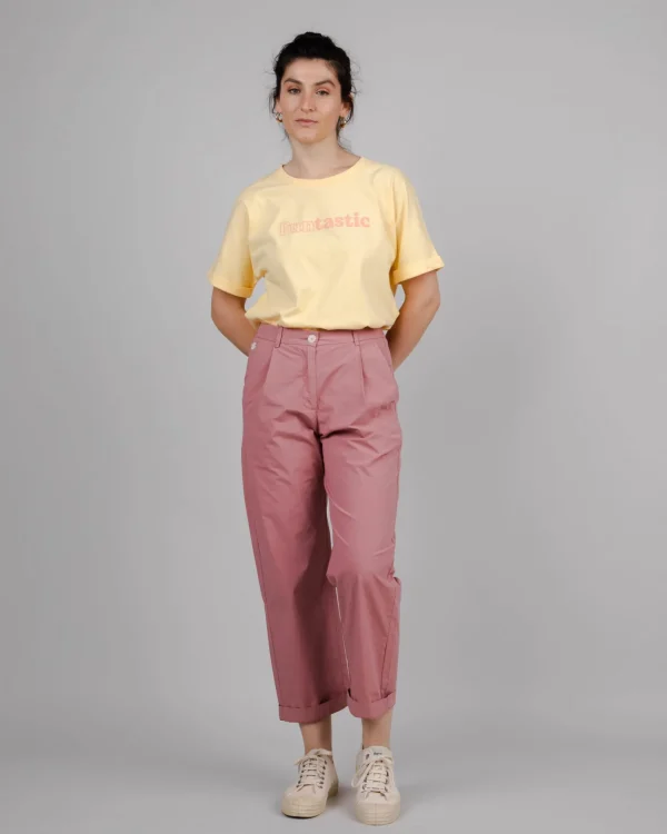 Damen Chinohose Rosa