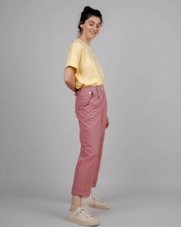 Damen Chinohose Rosa