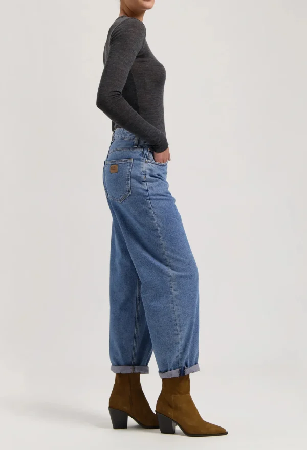 Damen jeans Brooke High barrel Stone Vintage