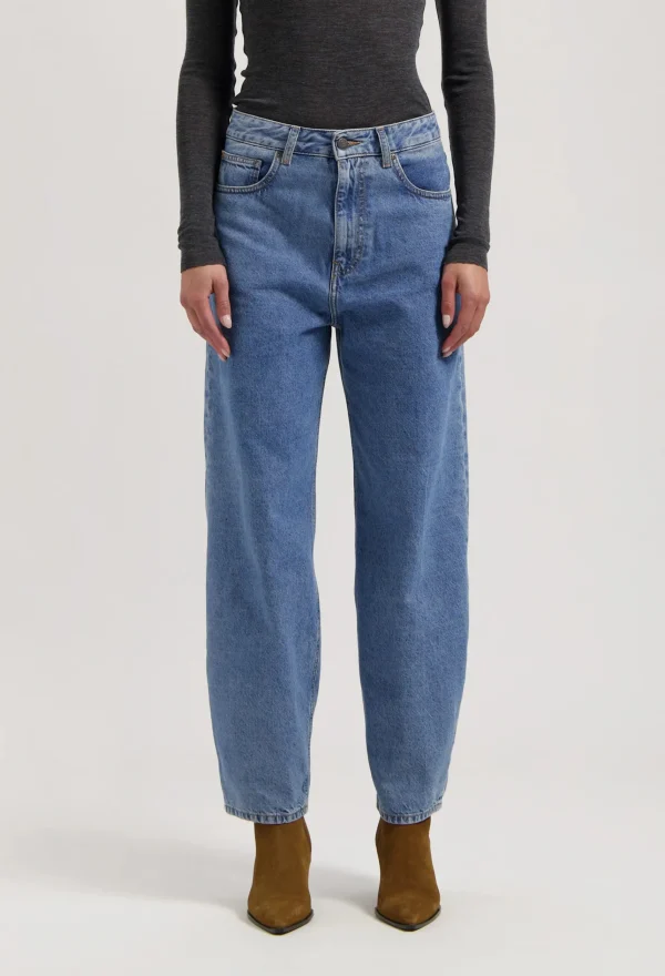 Damen jeans Brooke High barrel Stone Vintage