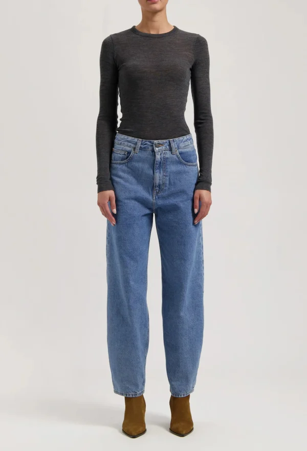 Damen jeans Brooke High barrel Stone Vintage
