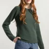 Damen Kaschmir-Pullover Giulietta Waldgrün
