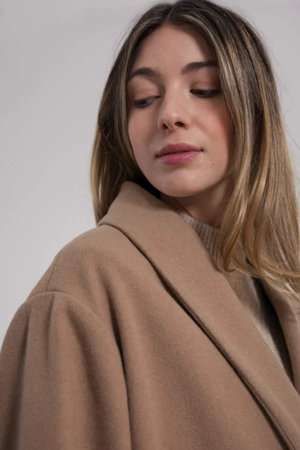Damen Kimonomantel Ginko beige