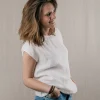 Damen Leinenbluse Umi weiss