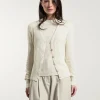 Damen Seide-Cardigan Realma Ecru