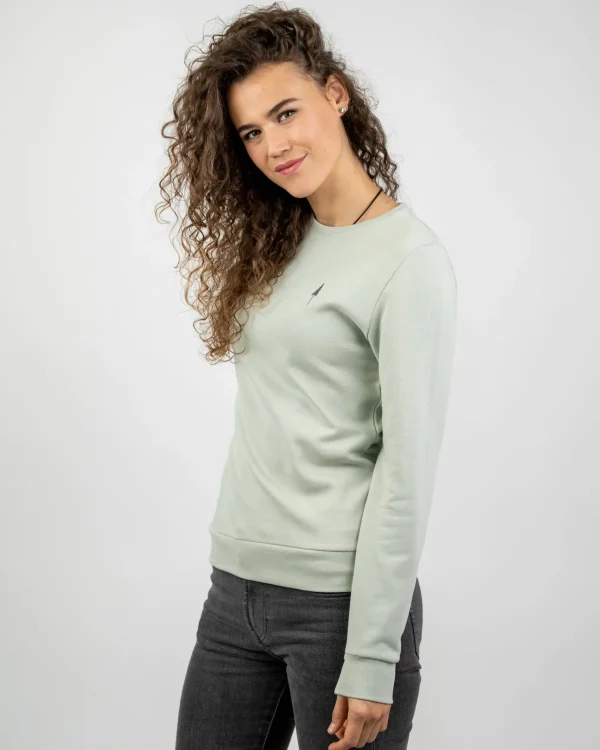 Damen Sweatshirt aus Bio-Baumwolle TreeSweater Light Green