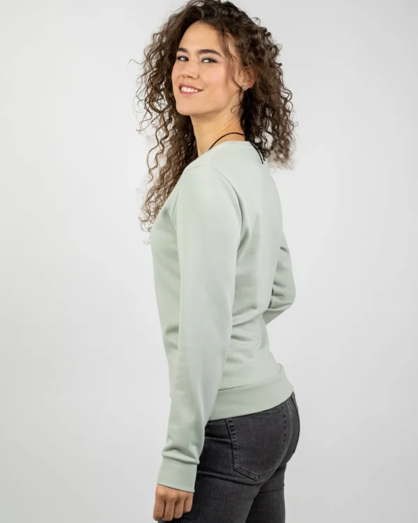 Damen Sweatshirt aus Bio-Baumwolle TreeSweater Light Green