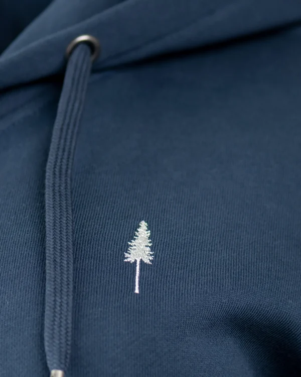 Damen Treehoodie Zip Navy