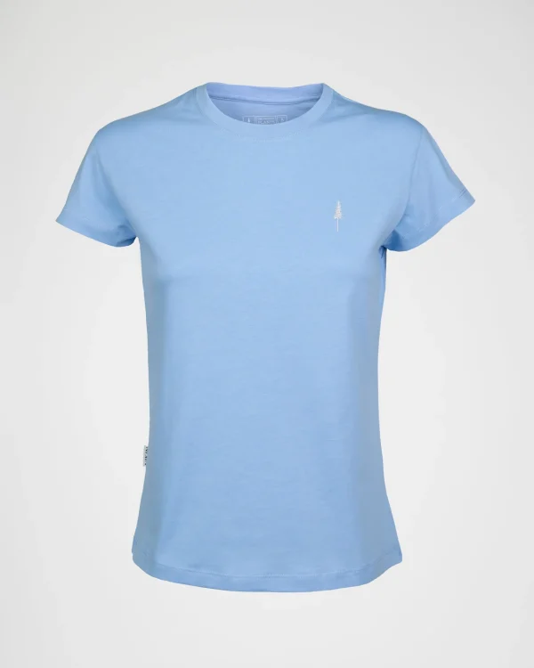 Damen T-Shirt aus Bio-Baumwolle Treeshirt TSky Blue