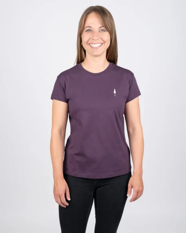 Damen T-Shirt aus Bio-Baumwolle Treeshirt Dee Purple