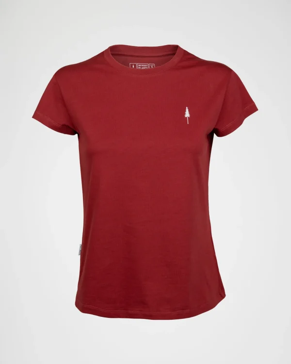 Damen T-Shirt aus Bio-Baumwolle Treeshirt Rot