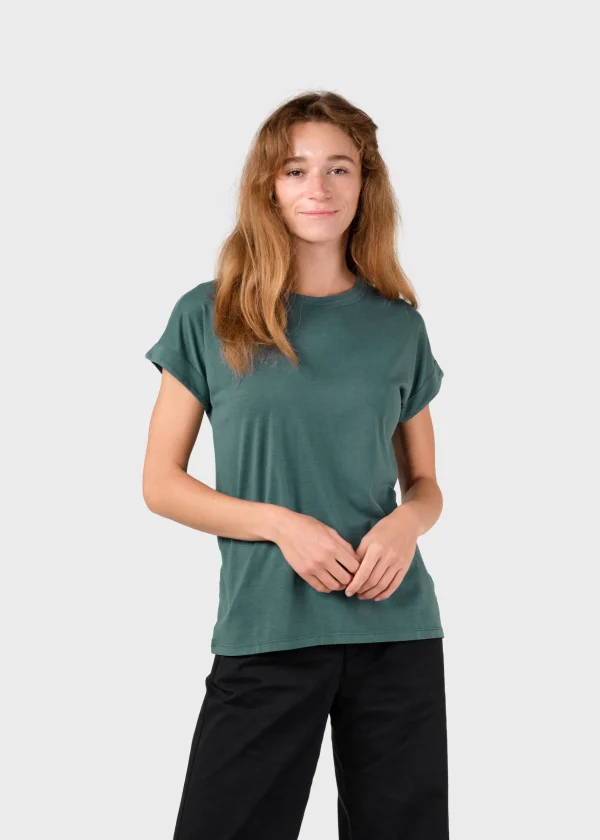 Damen T-Shirt Sigrid Moss Green