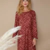 Damen-Kleid Cyrielle Sepia