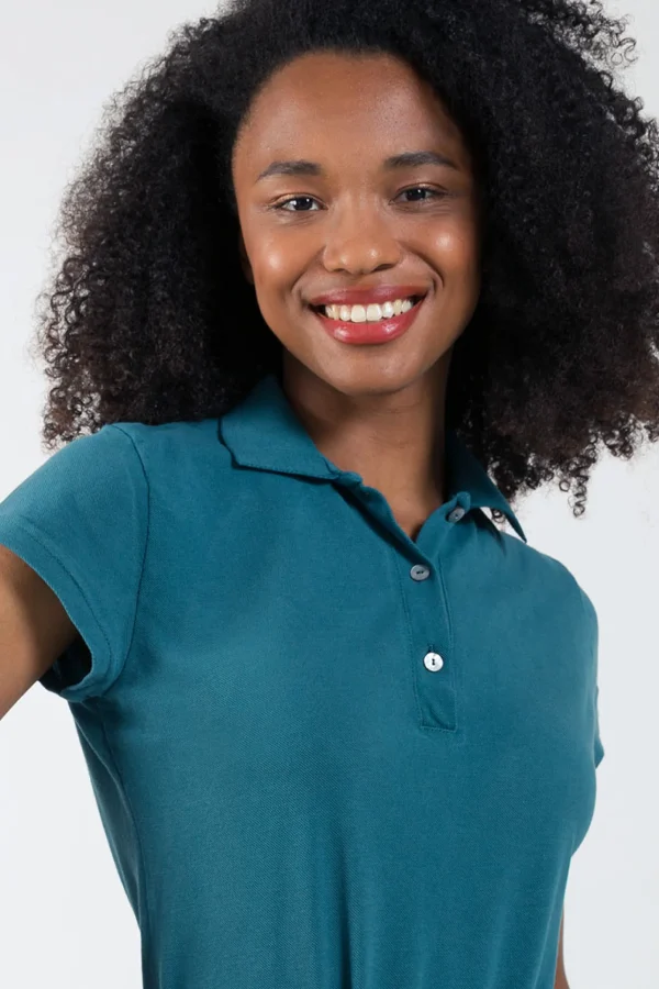 Damen-Poloshirt Rita Grün Pavone
