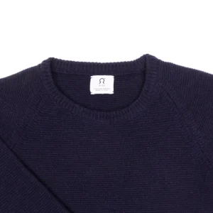 Damen-Pullover aus recycelten Kaschmir Giulietta Dunkelblau