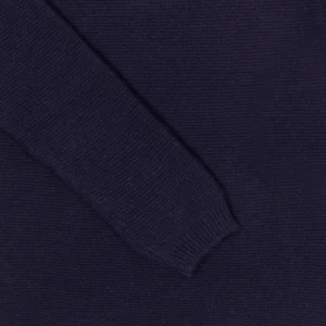Damen-Pullover aus recycelten Kaschmir Giulietta Dunkelblau