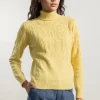 Damen-Rollkragenpullover aus Kaschmir Nilde Gelb