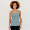 Damen-Tanktop aus Bio-Baumwolle Mme Toucan Blue