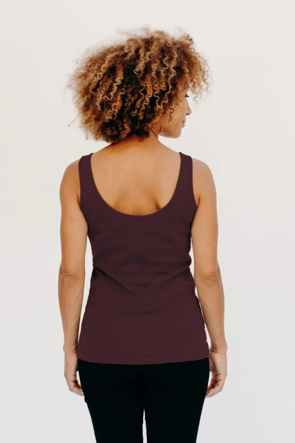 Damen-Tanktop aus Bio-Baumwolle Mme Toucan Purple