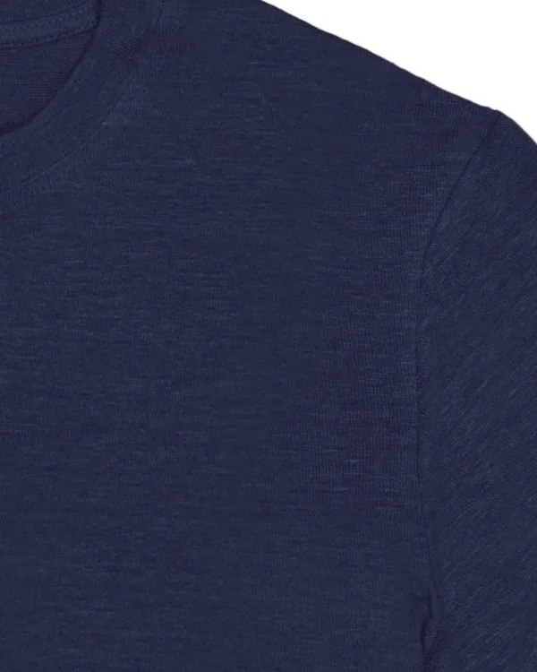 Damen-T-Shirt aus Leinen Linetlautre Navy