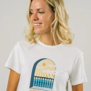 Damen-T-Shirt Sunbathing White