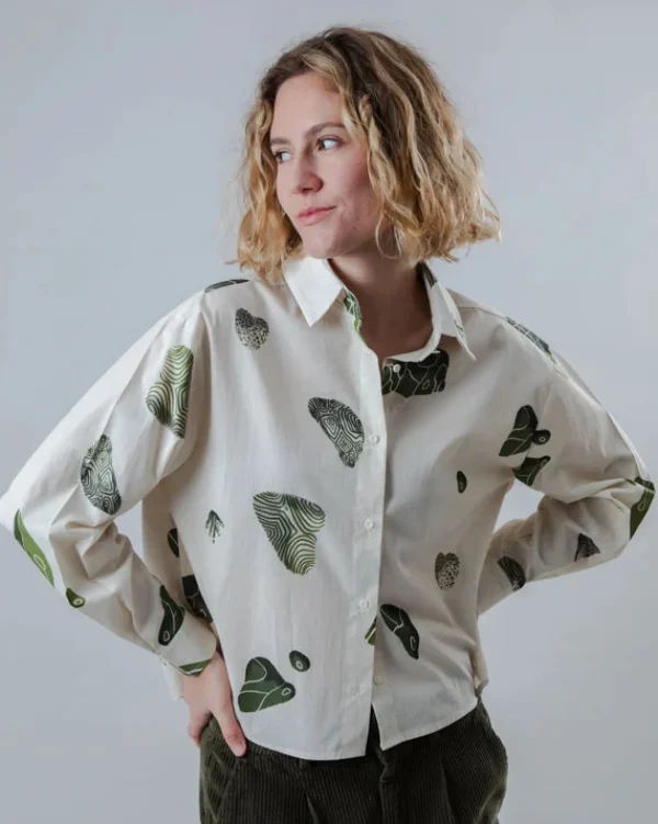 Ekru Bluse Quarry Boxy