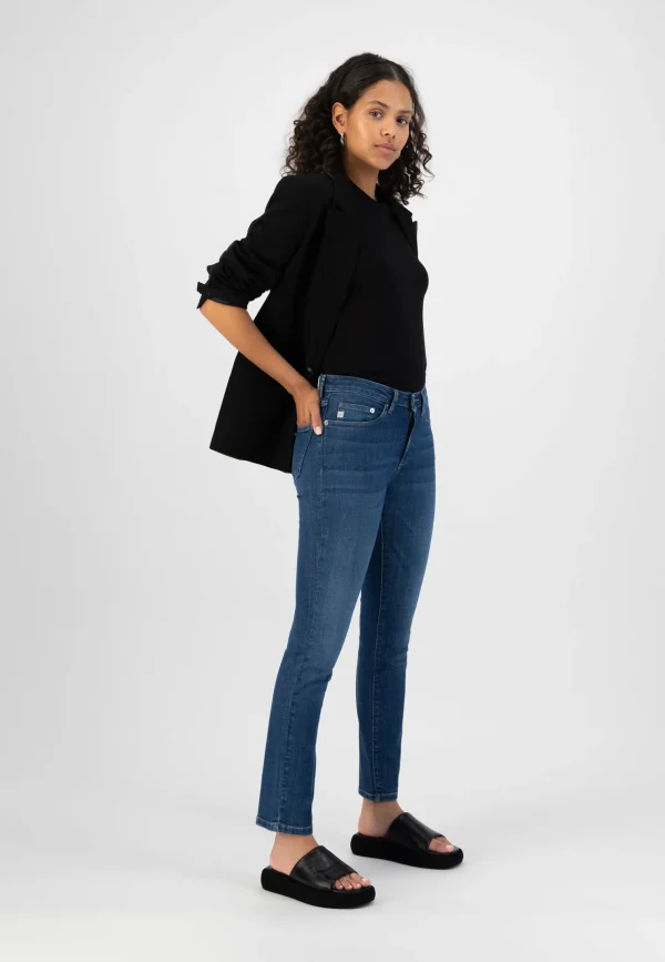 Gerade Damenjeans Faye Straight Stone Indigo