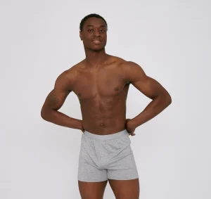 Graue Tencel-Boxershorts im Duo-Pack
