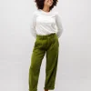 Grüne Damen-Cordhose
