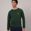 Grünes Herren-Sweatshirt Peanuts