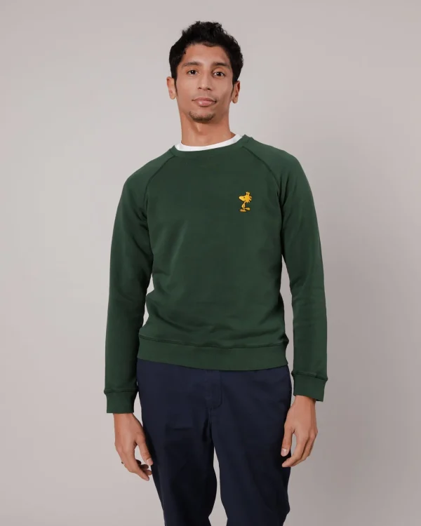Grünes Herren-Sweatshirt Peanuts
