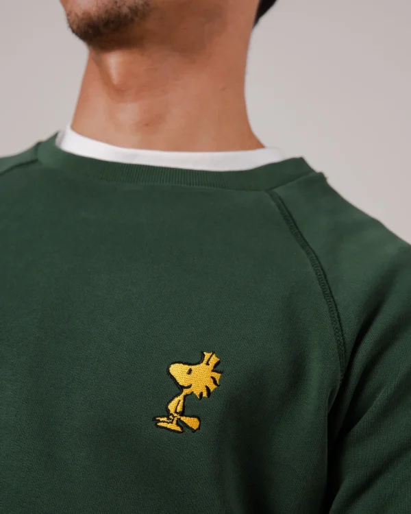 Grünes Herren-Sweatshirt Peanuts