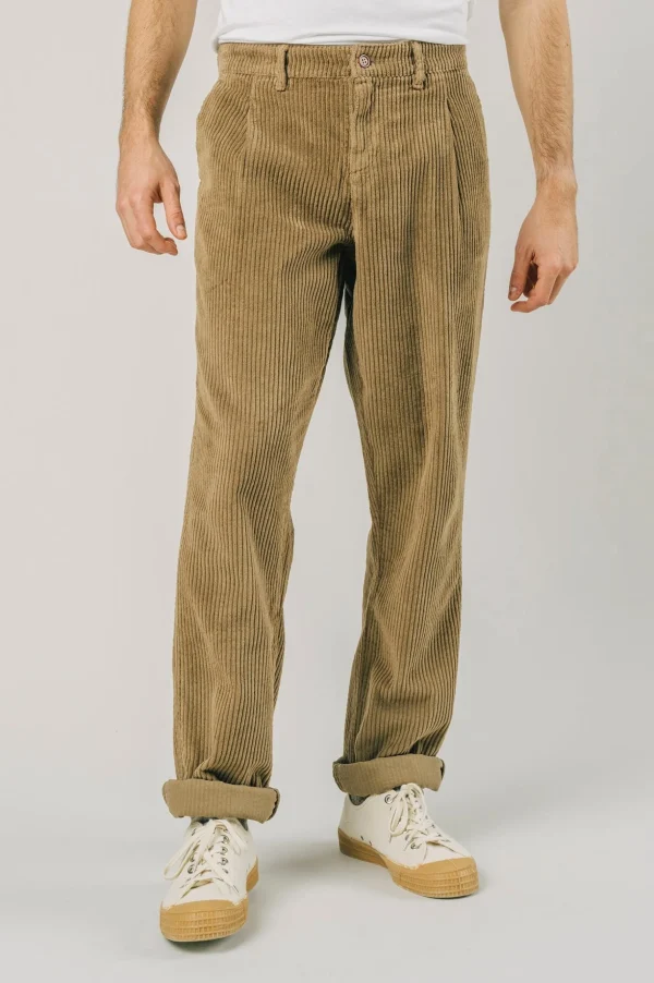 Herren Cordsamthose Beige